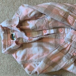 Toddler girl pink flannel